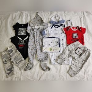 Baby Boy Clothing Bundle 0-3M